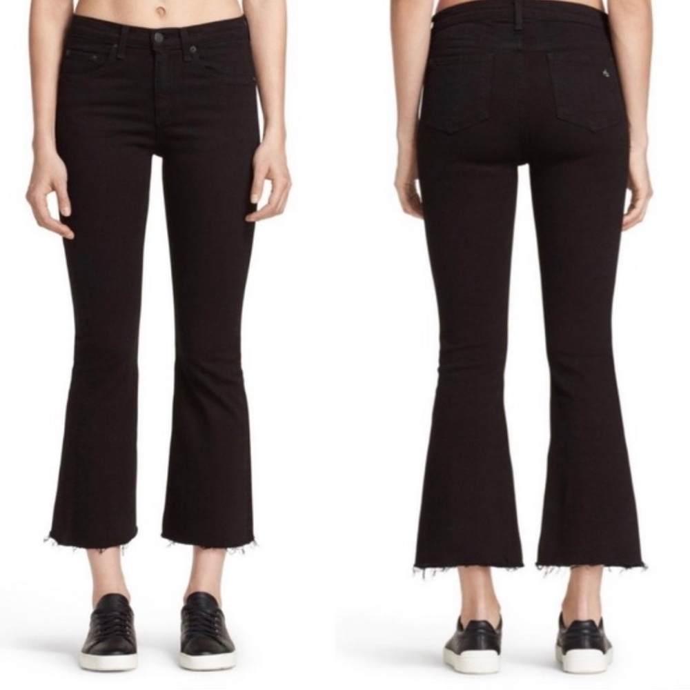 Rag & Bone 10 inch Crop Flare Jeans